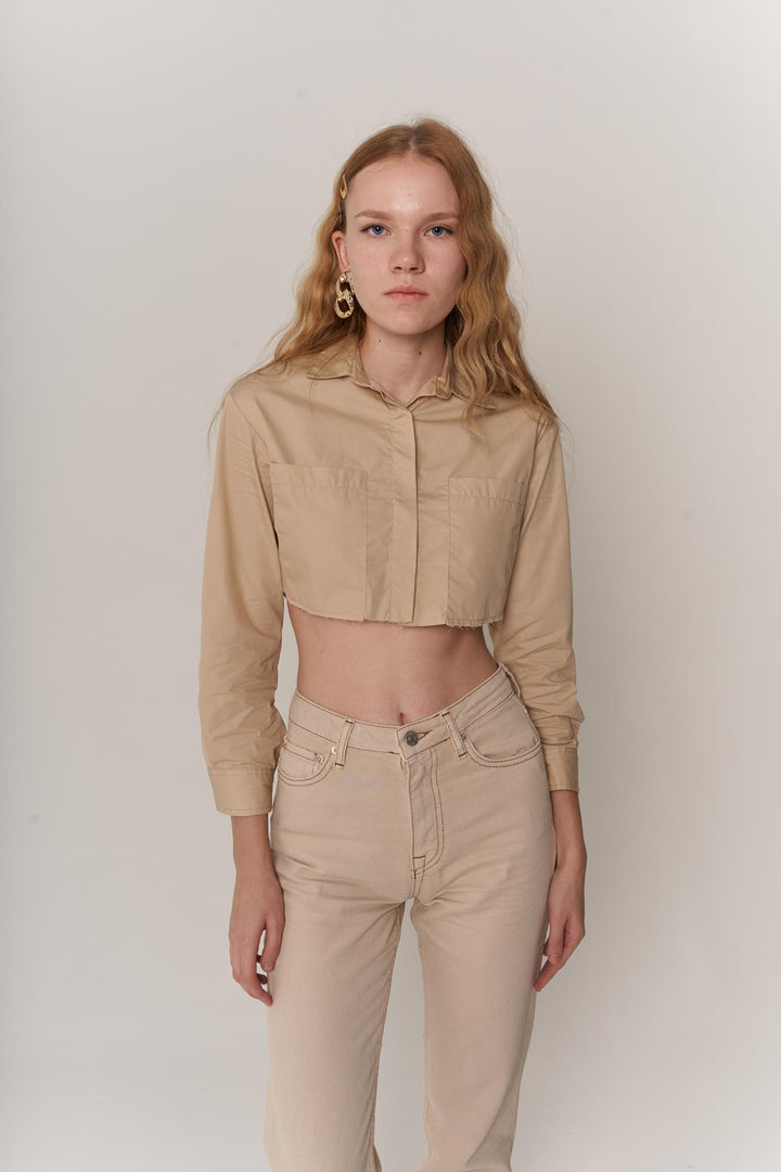 HLLY Women Plank Shirt Beige - Eindhoven