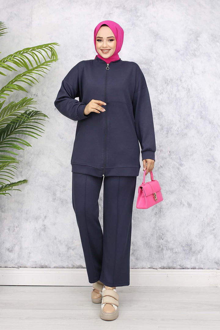 BNG Women Fermuarlı İkili Takım Antrasit 3344 - Berlin