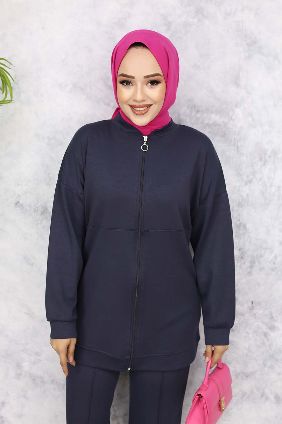 BNG Women Fermuarlı İkili Takım Antrasit 3344 - Berlin