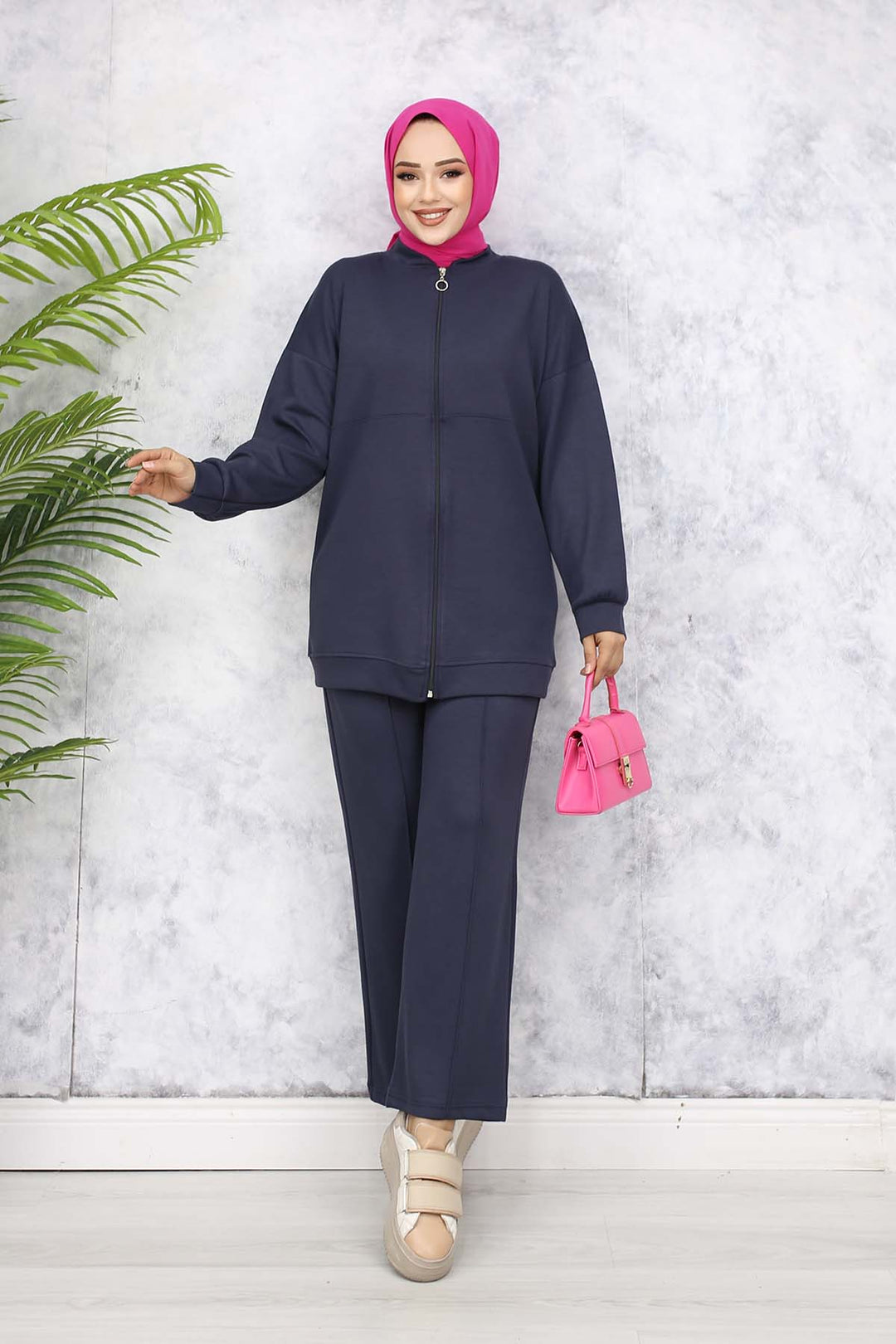 BNG Women Fermuarlı İkili Takım Antrasit 3344 - Berlin