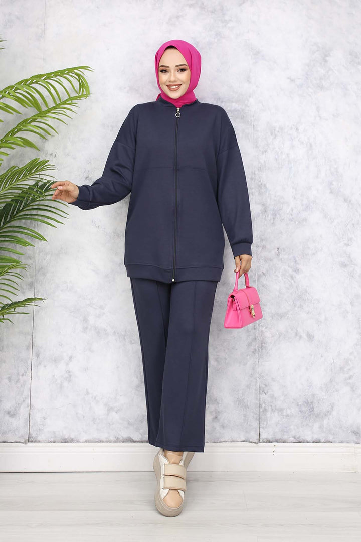 BNG Women Fermuarlı İkili Takım Antrasit 3344 - Berlin