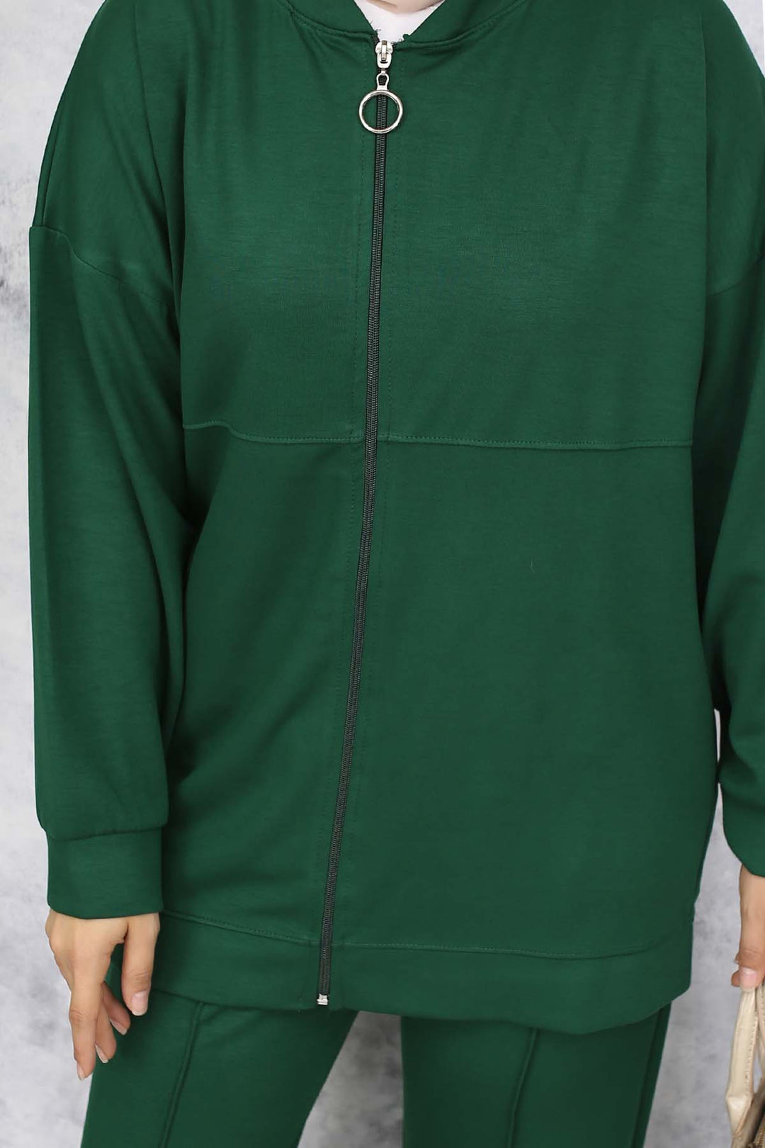 BNG Women Zippered Two-Piece Set Emerald Green 3344 - Langford Station