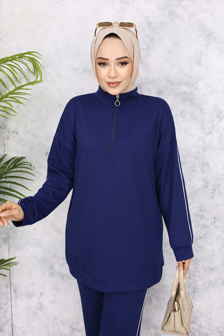 BNG Women Two-Piece Navy Blue Suit 3367 - Papantla de Olarte