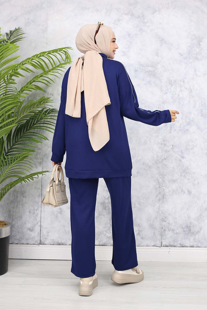 BNG Women Two-Piece Suit with Stripes - Navy Blue 3367 - Valladolid