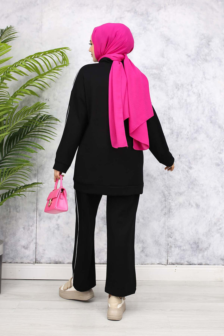 BNG Women Two-Piece Suit with Stripes - Black 3367 - Olney