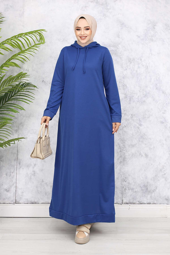 BNG Women Hooded Basic Dress 5042 Indigo - Eden Prairie