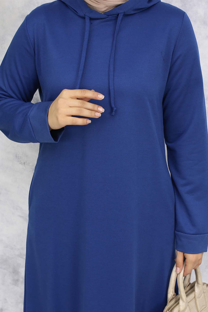 BNG Women Hooded Basic Dress 5042 Indigo - Eden Prairie