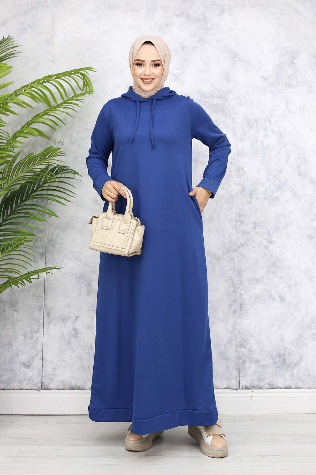 BNG Women Hooded Basic Dress Indigo 5042 - Cottage Grove