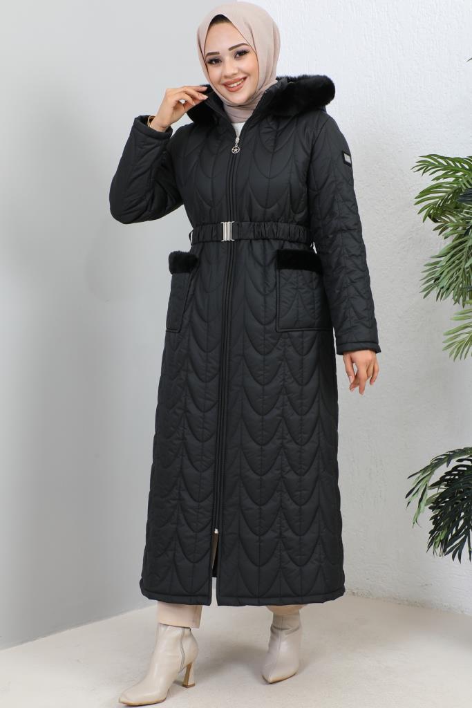 BNG Women Quilted Winter Coat Black - Clermont