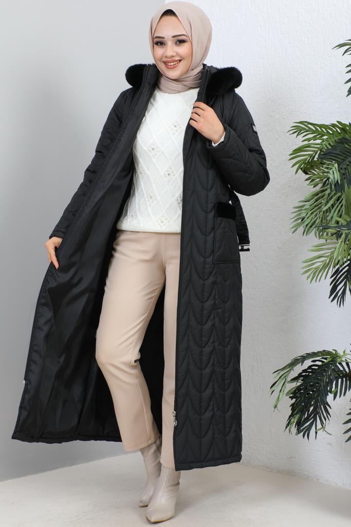 BNG Women Quilted Winter Coat Black - Clermont