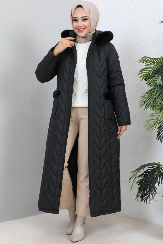 BNG Women Quilted Winter Coat Black - Clermont