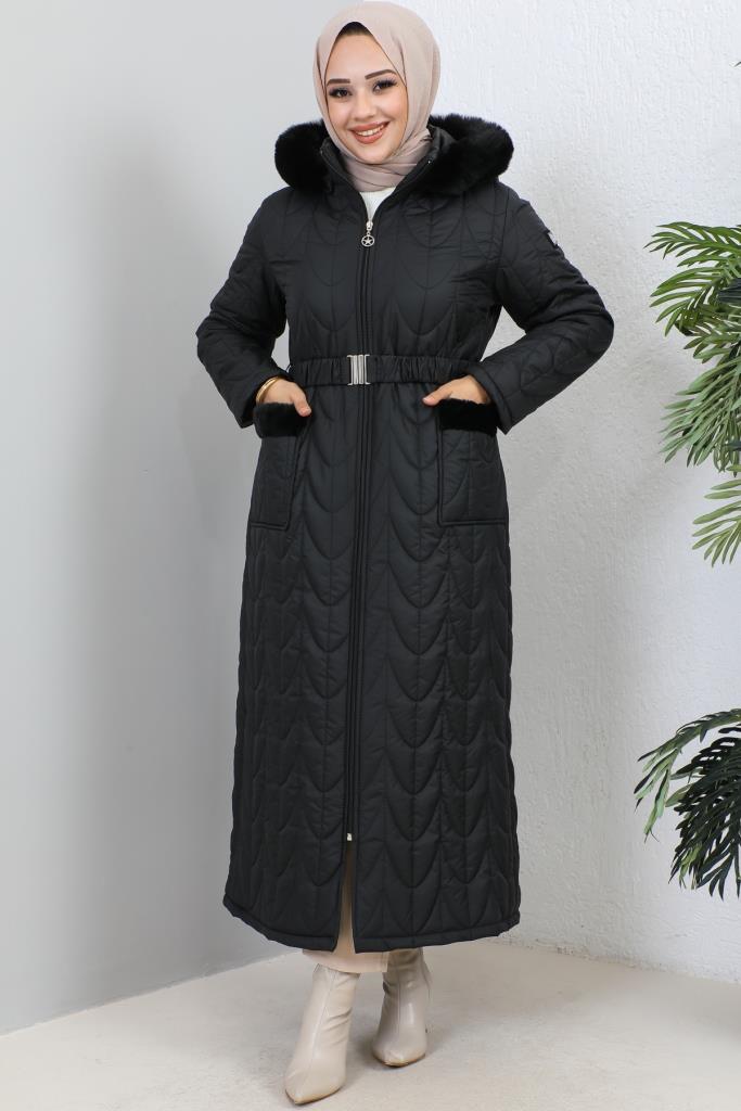 BNG Women Quilted Winter Coat Black - Clermont