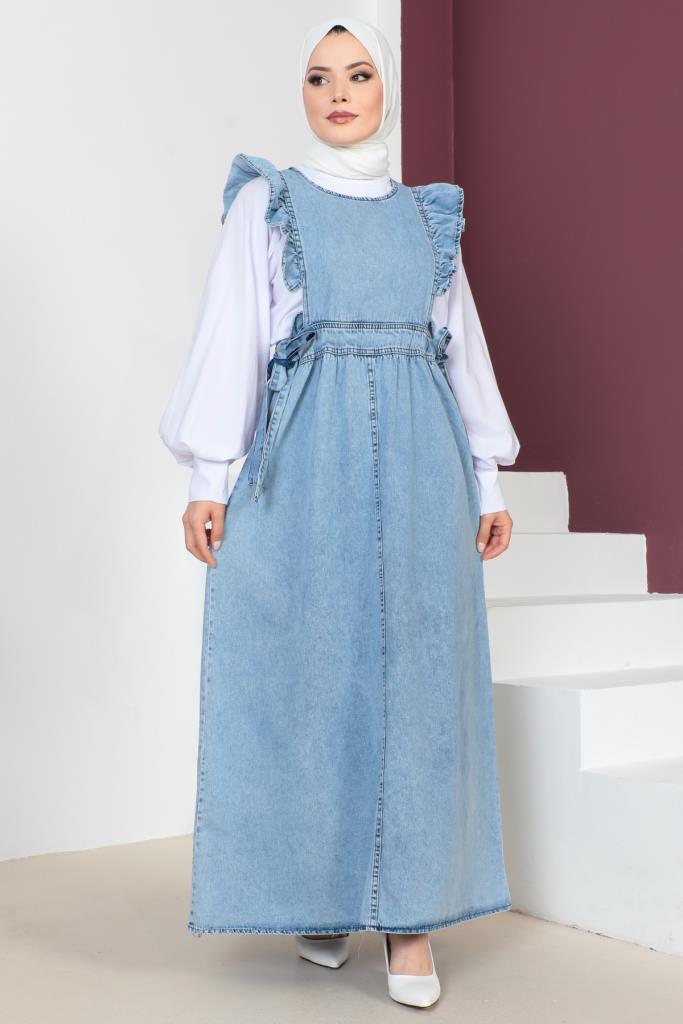 BNG Women Blue Dress with Side Laces - Clermont