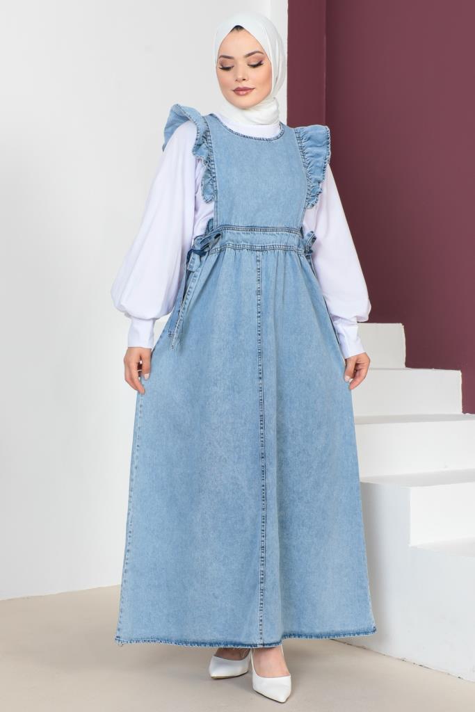 BNG Women Blue Dress with Side Laces - Clermont