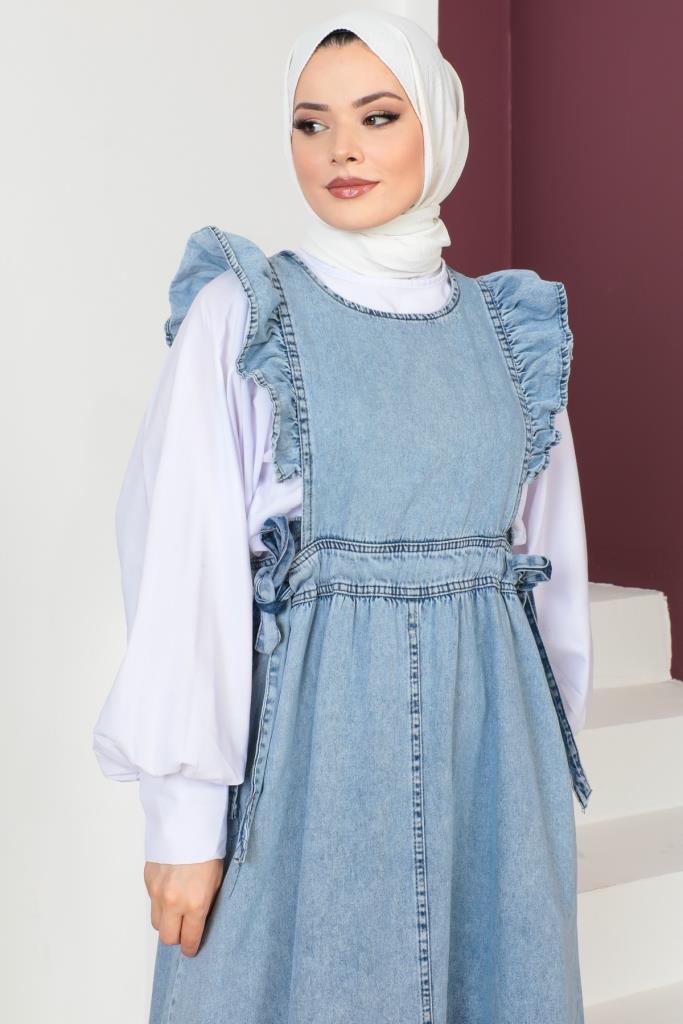 BNG Women Blue Dress with Side Laces - Clermont