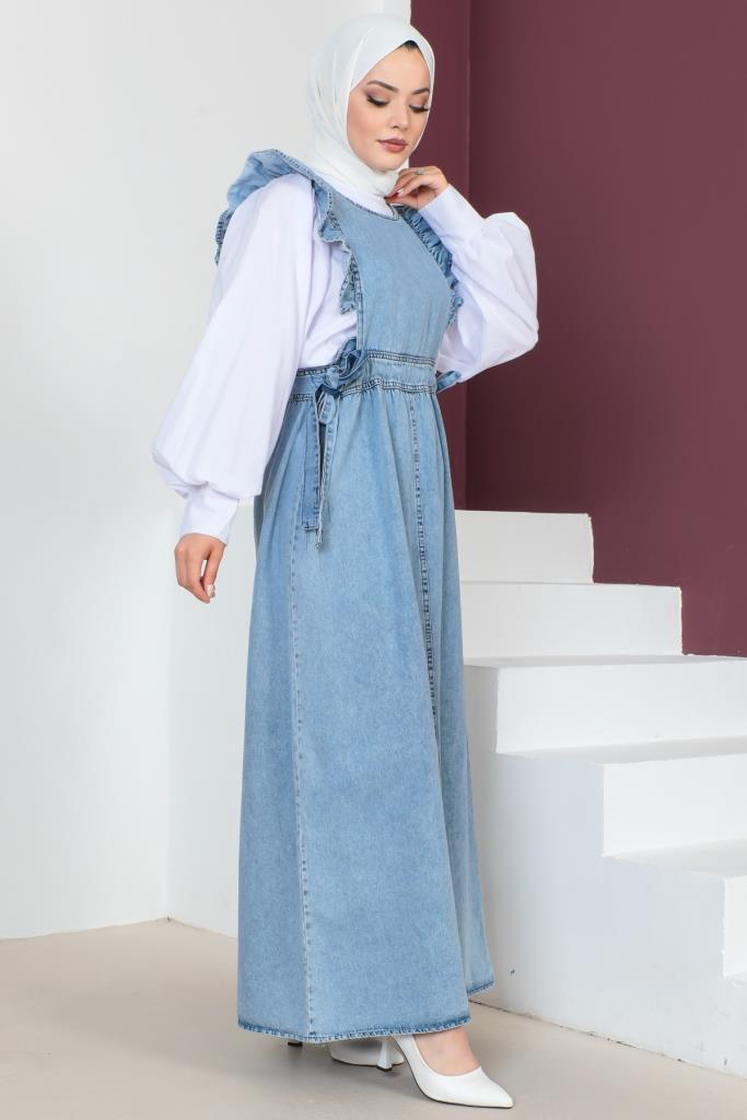 BNG Women Blue Dress with Side Laces - Clermont