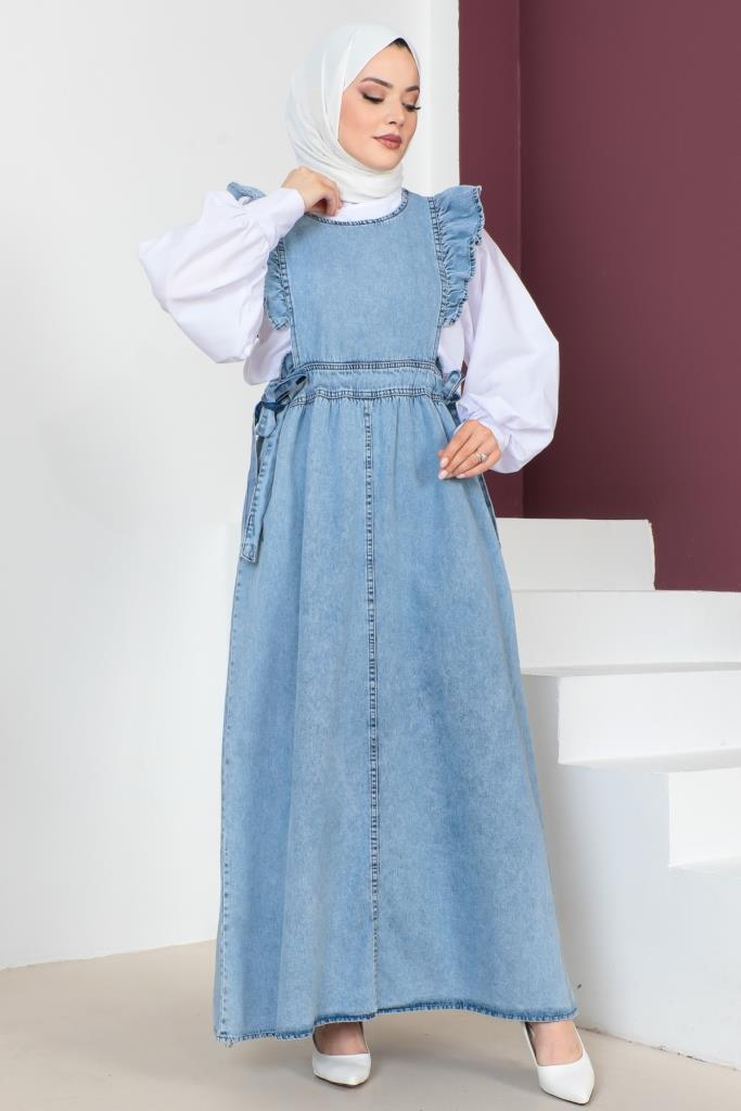 BNG Women Blue Dress with Side Laces - Clermont