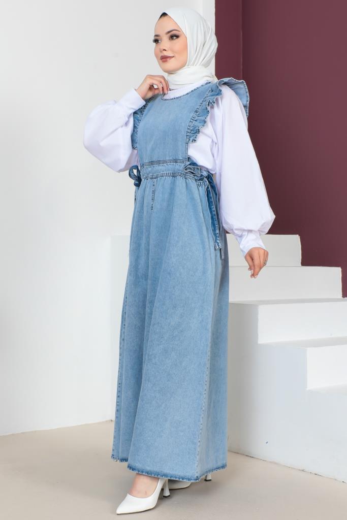 BNG Women Blue Dress with Side Laces - Clermont