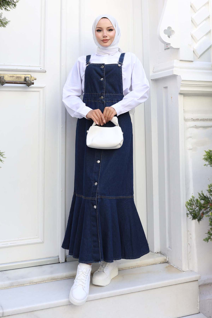 BNG Women Kot Salopet Elbise Lacivert 563 - South Shields