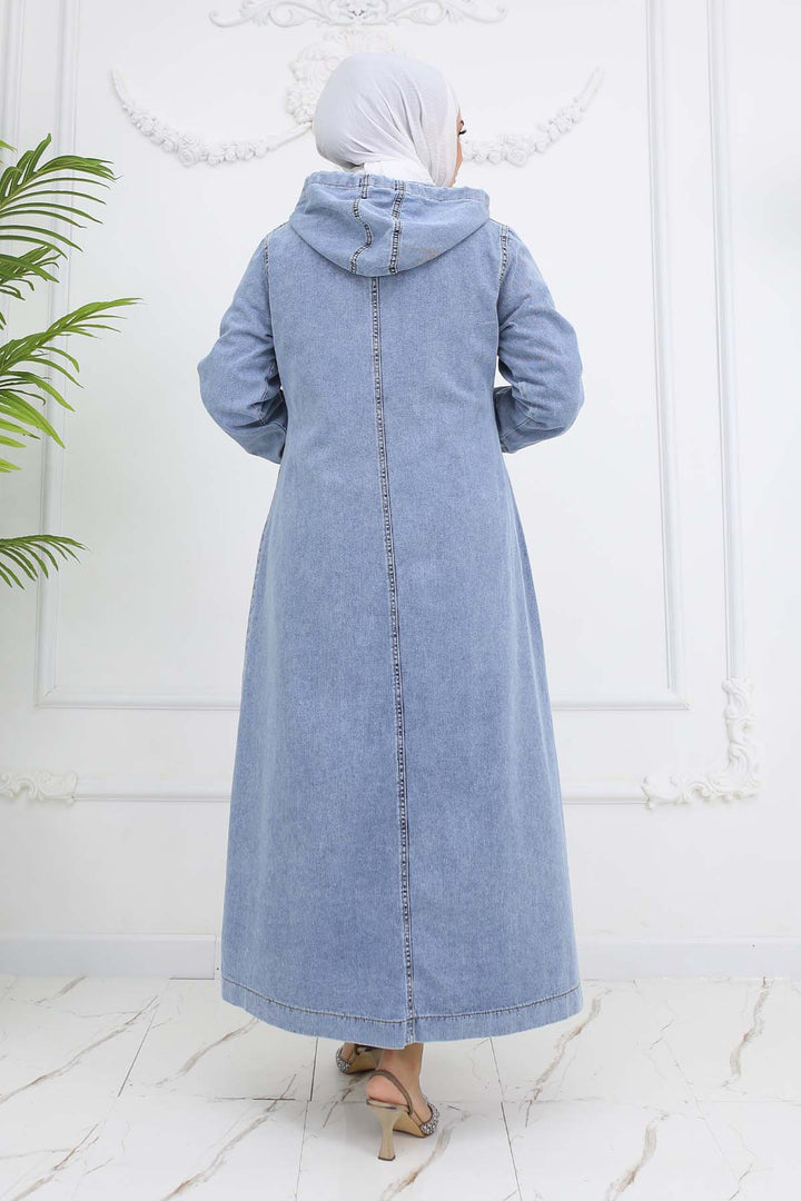 BNG Women Hooded Denim Jacket Blue 1101 - Rubí