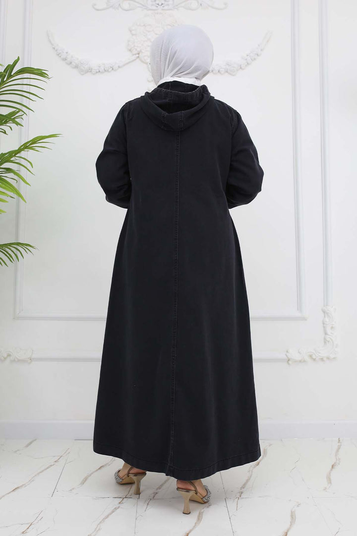 BNG Women Hooded Denim Jacket Black 1101 - Torquay