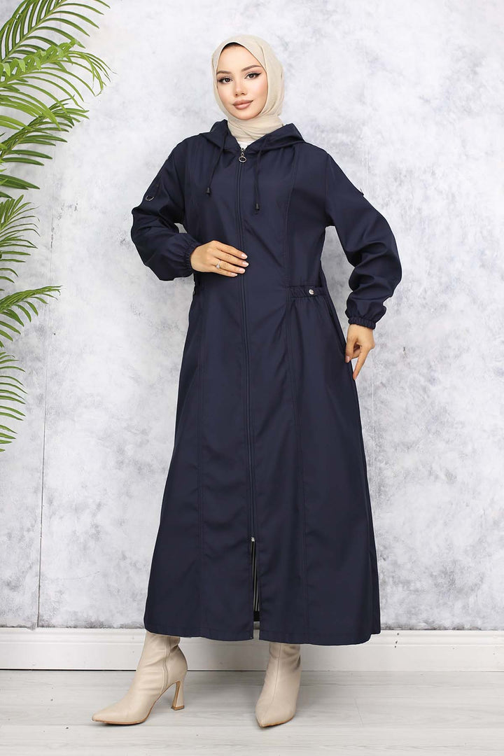 BNG Women Seasonal Trench Coat Navy 1305 - Villa del Carbón
