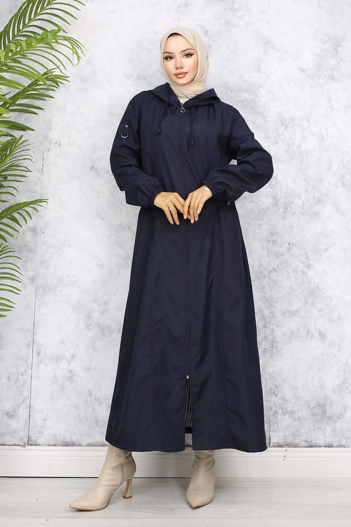 BNG Women Seasonal Trench Coat Navy 1305 - Villa del Carbón