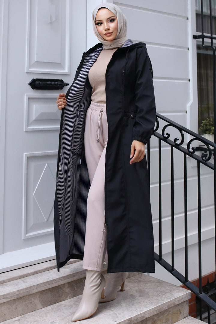 BNG Women Seasonal Trench Coat Black - La Mirada