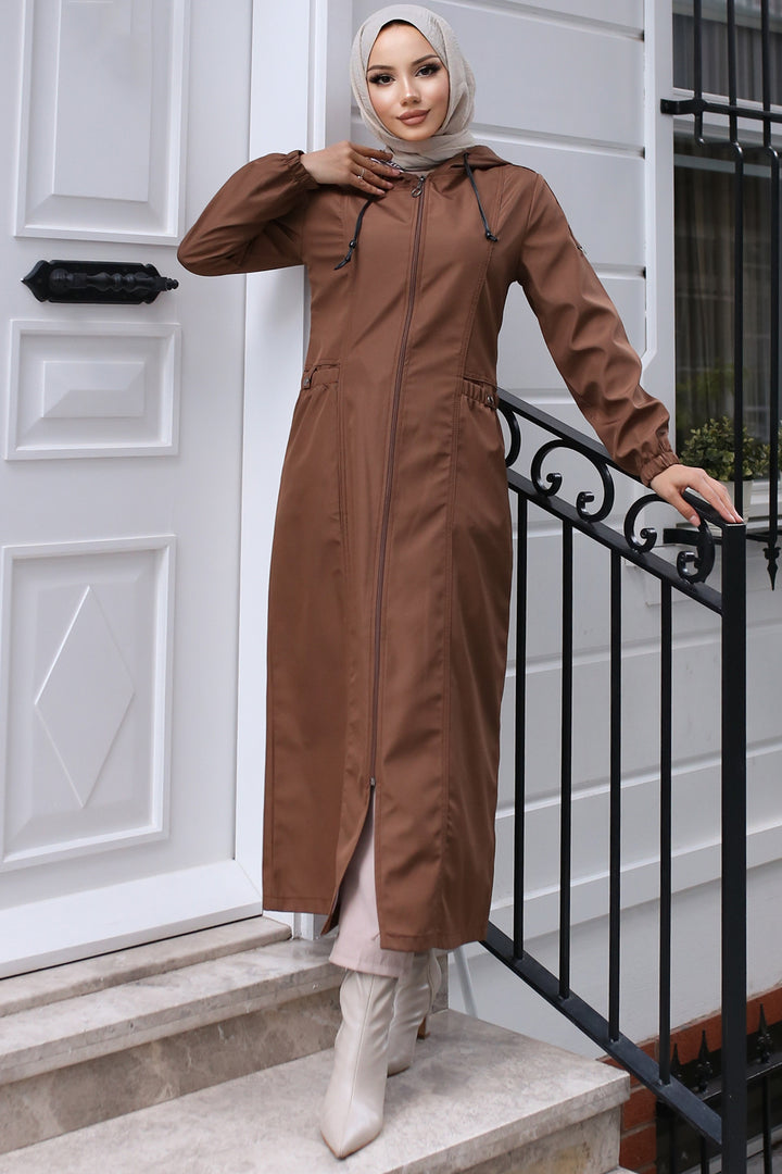 BNG Women Seasonal Trench Coat Tan - Peterborough