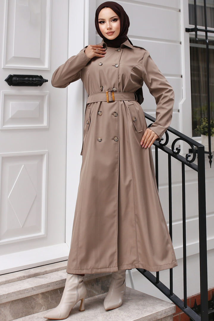 BNG Women Belted Trench Coat Mink - Upper Hutt