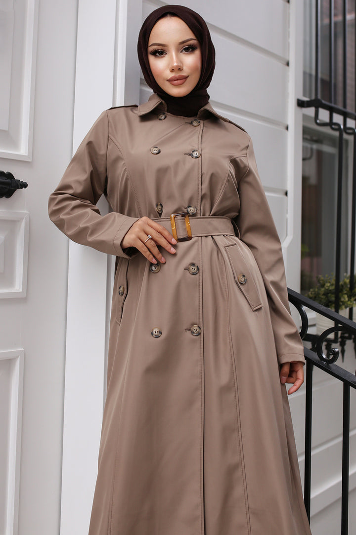 BNG Women Belted Trench Coat Mink - Upper Hutt