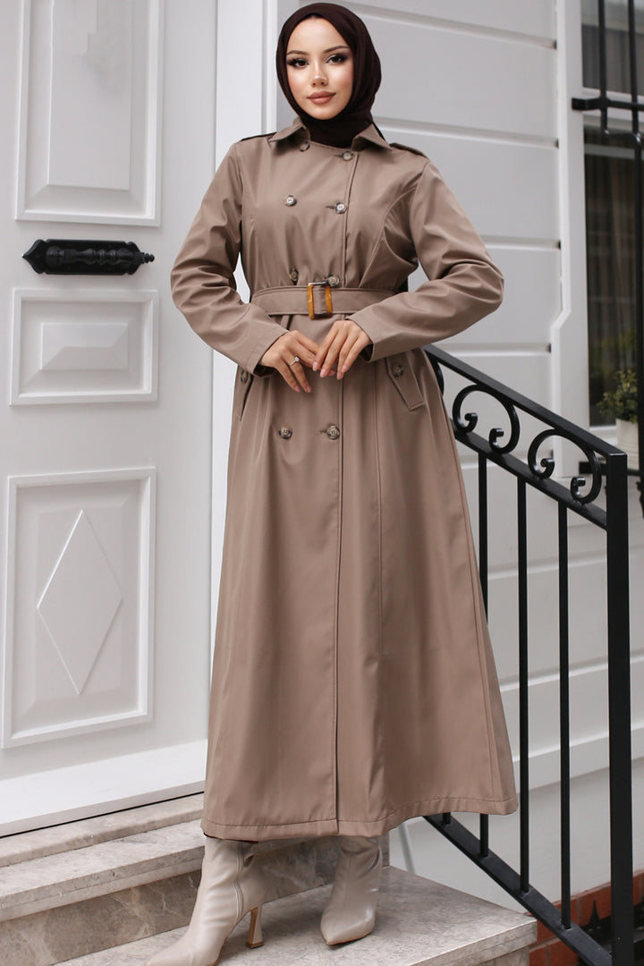 BNG Women Belted Trench Coat Mink - Upper Hutt