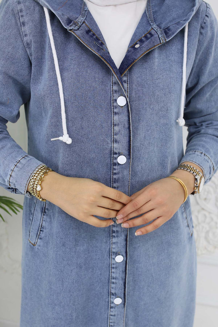 BNG Women Buttoned Denim Jacket Blue 1308 - Moita