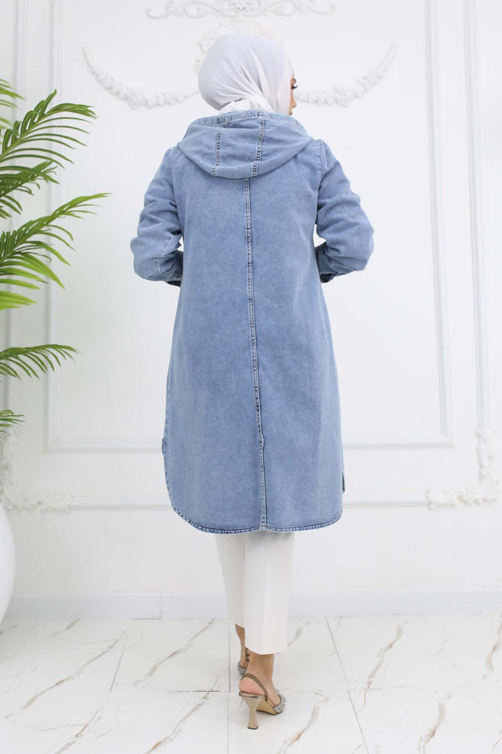 BNG Women Buttoned Denim Jacket Blue 1308 - Pinellas Park