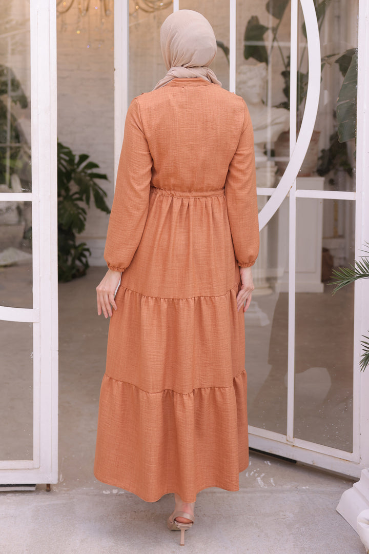 BNG Women Frilly Dress Cinnamon - Clermont