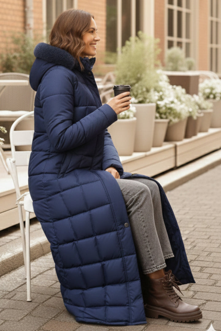 BNG Women Hooded Quilted Jacket O2005 Navy - Terrebonne