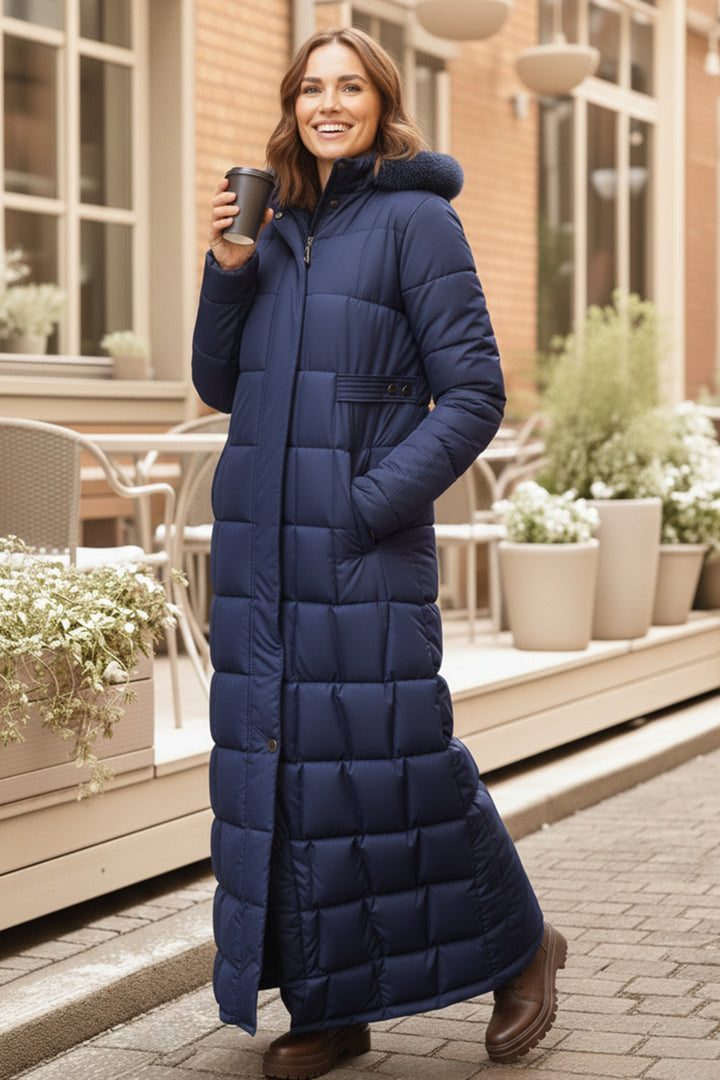 BNG Women Hooded Quilted Jacket O2005 Navy - Terrebonne
