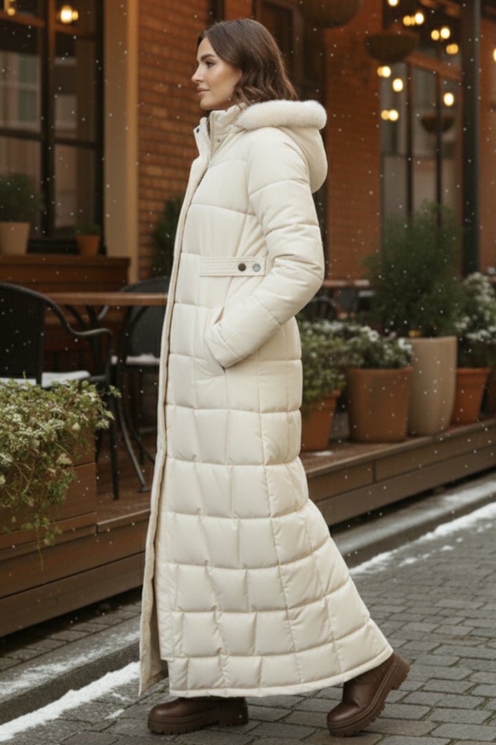 BNG Women Hooded Quilted Jacket O2005 Stone Color - Braine-l’Alleud