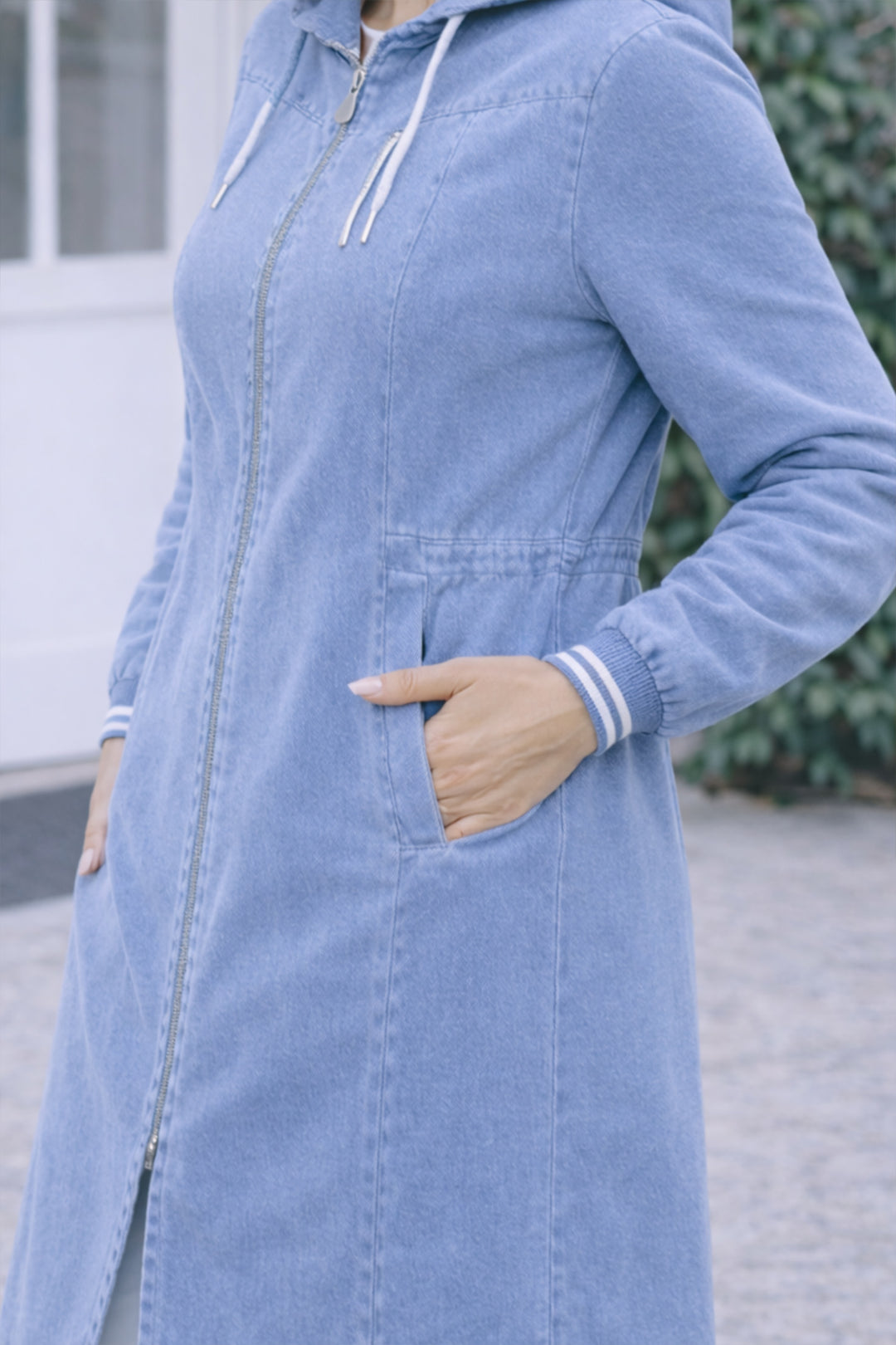 BNG Women Beli Lastikli Spor Kot Kap Lacivert O7914 Mavi - Charleville-Mézières