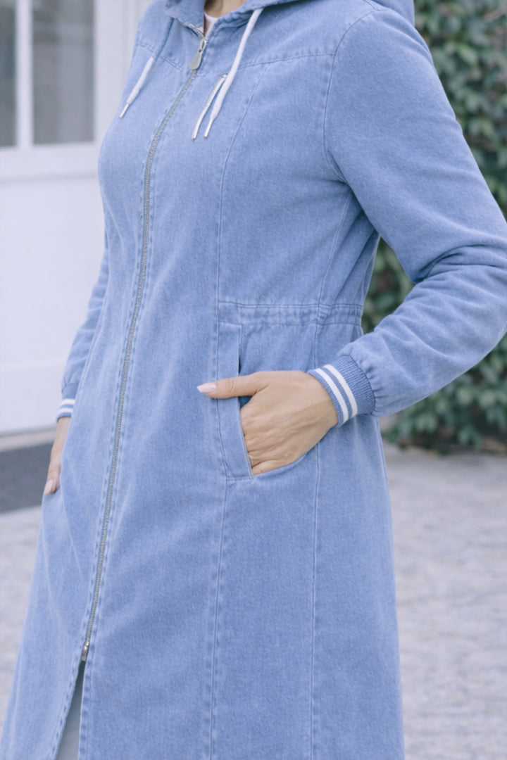 BNG Women Beli Lastikli Spor Kot Kap Lacivert O7914 Mavi - Charleville-Mézières