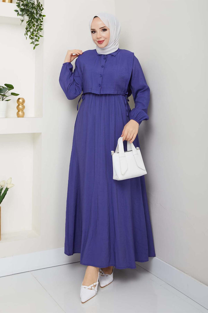 BNG Women Yelekli Elbise İndigo 4735 - Bruchsal