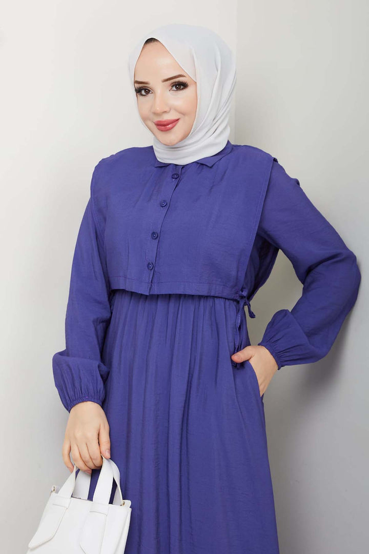 BNG Women Yelekli Elbise İndigo 4735 - Bruchsal