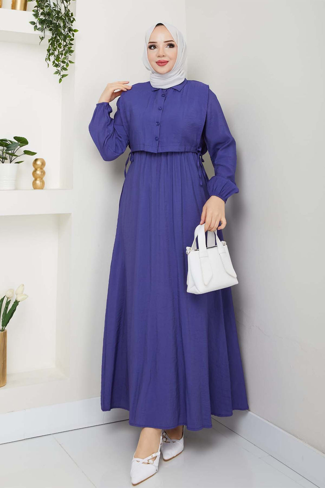 BNG Women Yelekli Elbise İndigo 4735 - Bruchsal