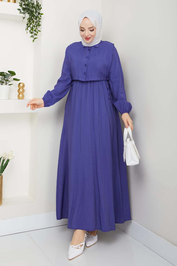 BNG Women Yelekli Elbise İndigo 4735 - Bruchsal