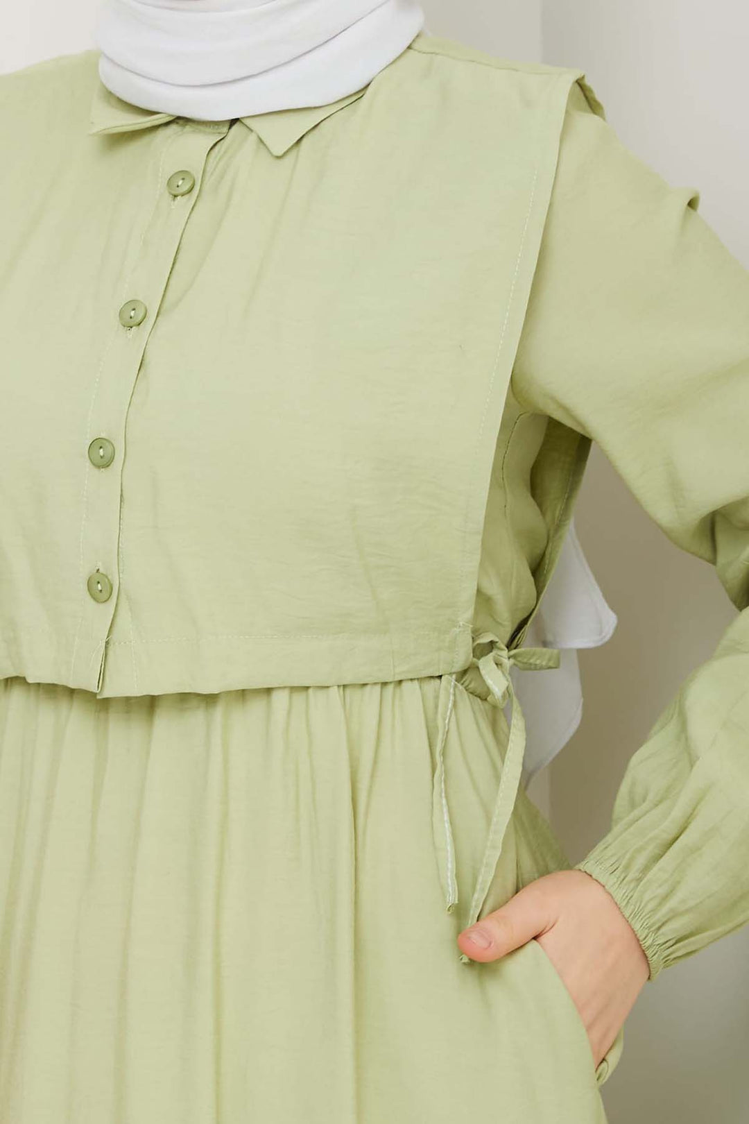 BNG Women Yelekli Elbise Mint Yeşili 4735 - Cumberland