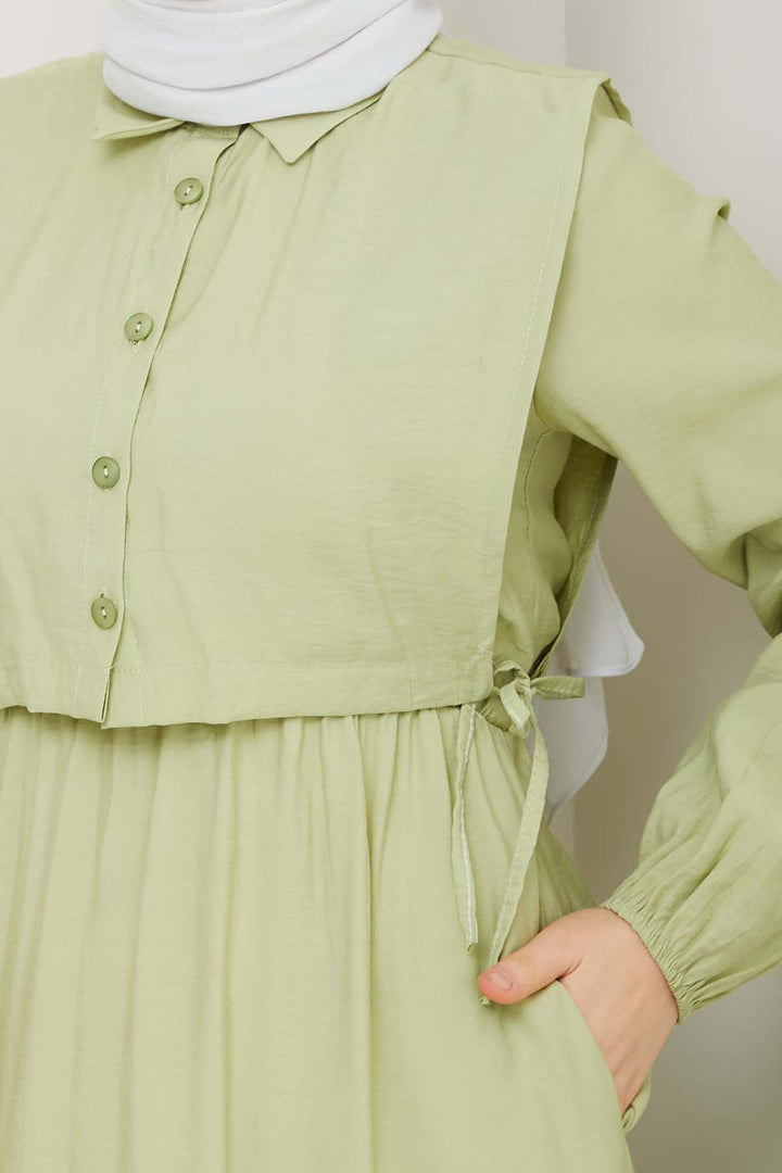 BNG Women Yelekli Elbise Mint Yeşili 4735 - Cumberland