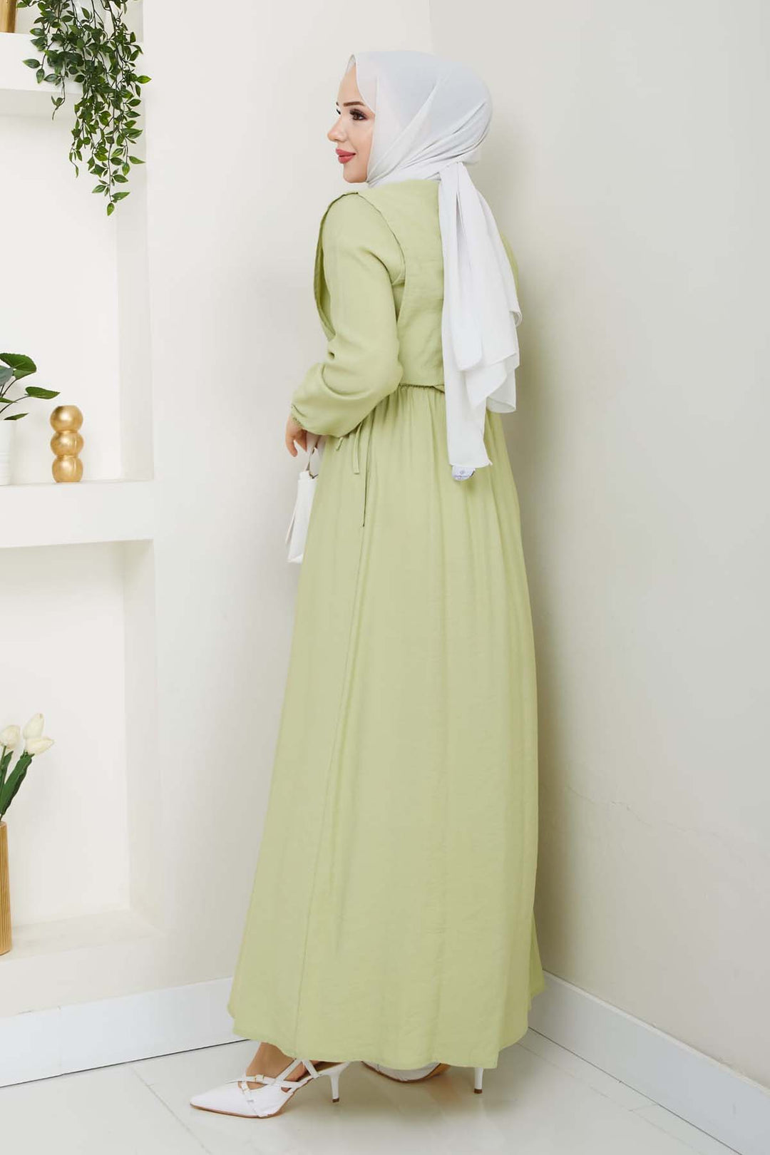 BNG Women Yelekli Elbise Mint Yeşili 4735 - Cumberland