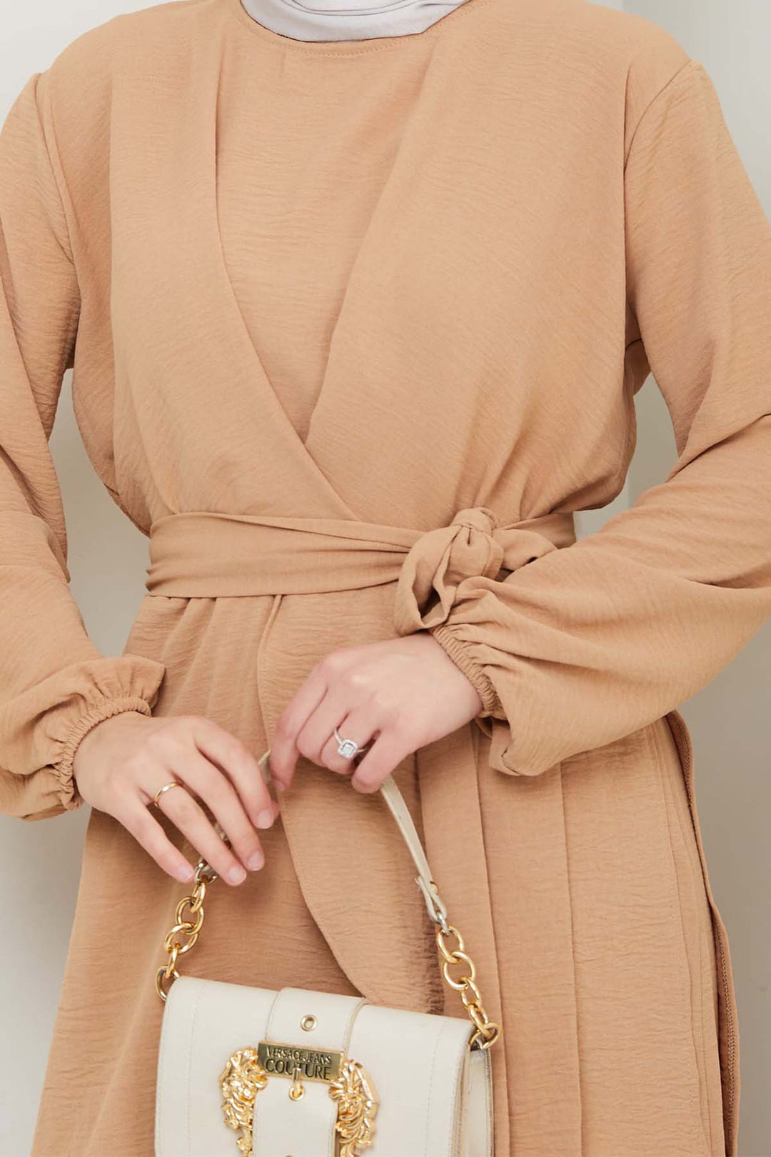 BNG Women Tesettür İkili Takım Bej 4743 - Lincoln