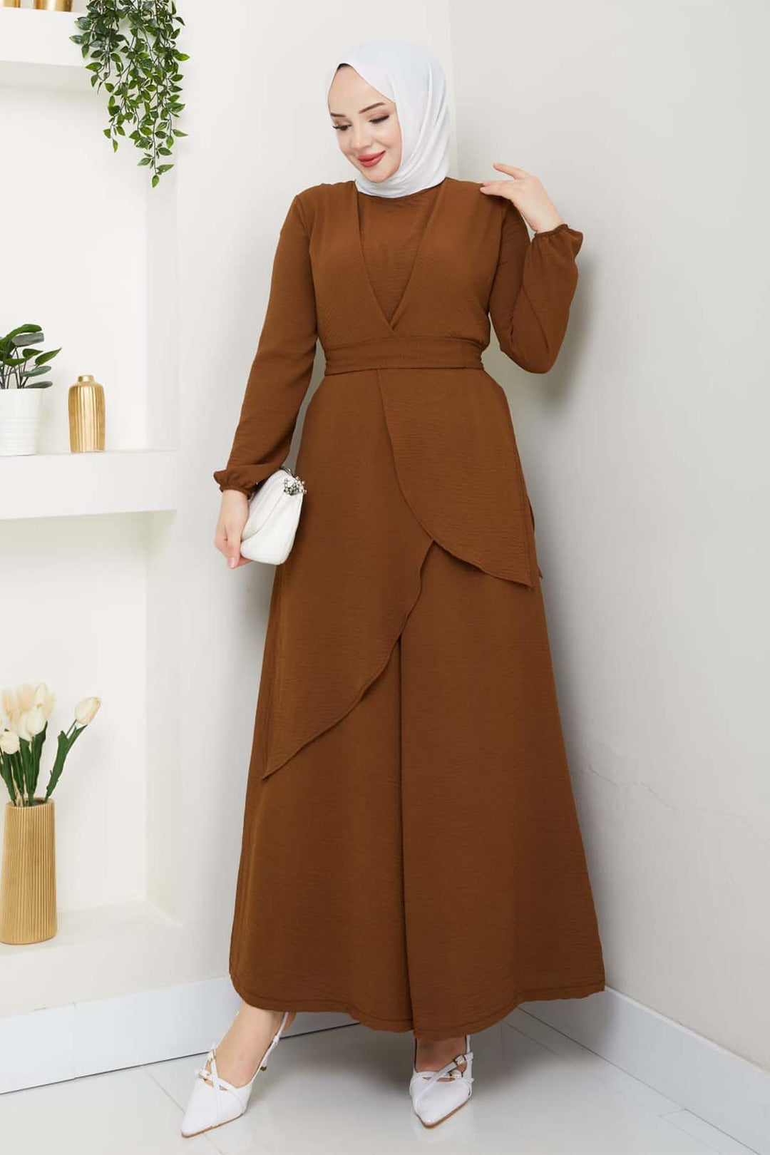 BNG Women Tesettür İkili Takım Taba 4743 - Cheshunt