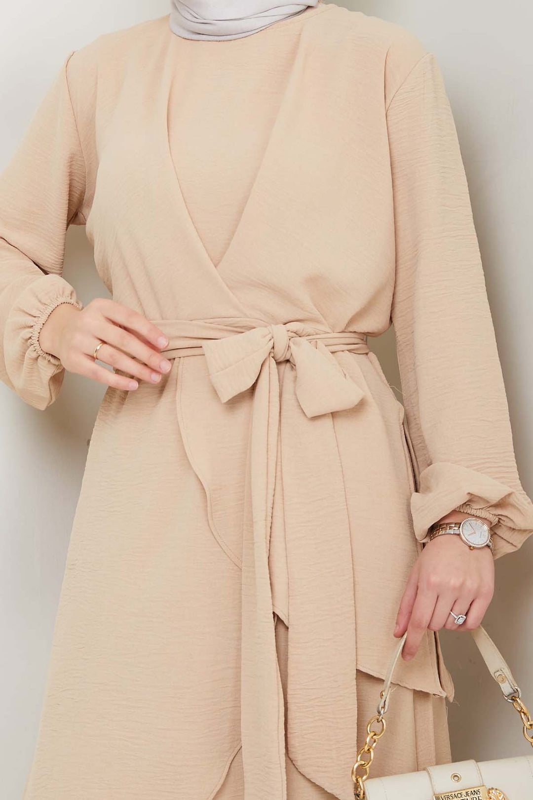 BNG Women Hijab Two-Piece Set Stone Color 4743 - Casalecchio di Reno